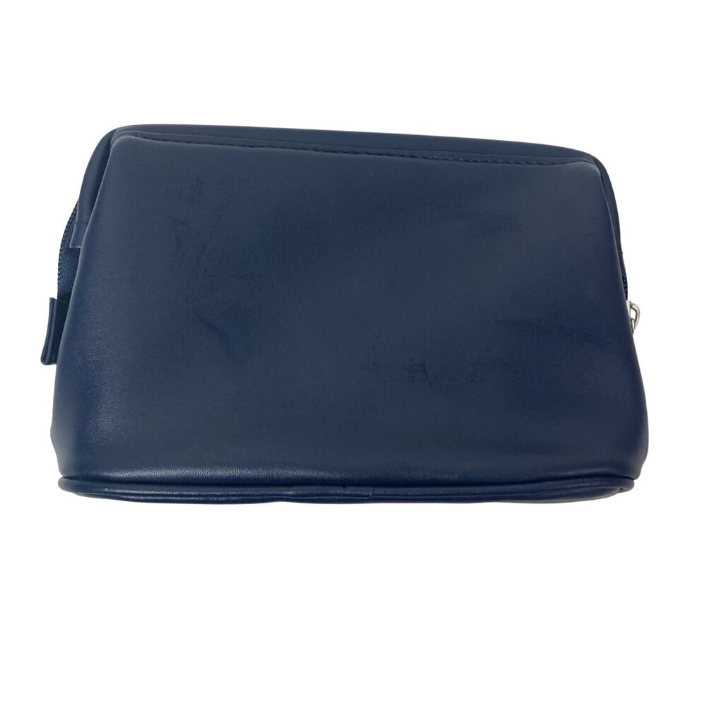 Salvatore Ferragamo Navy Blue Cosmetic Pouch Bag Case Turkish Airlines - Picture 4 of 10